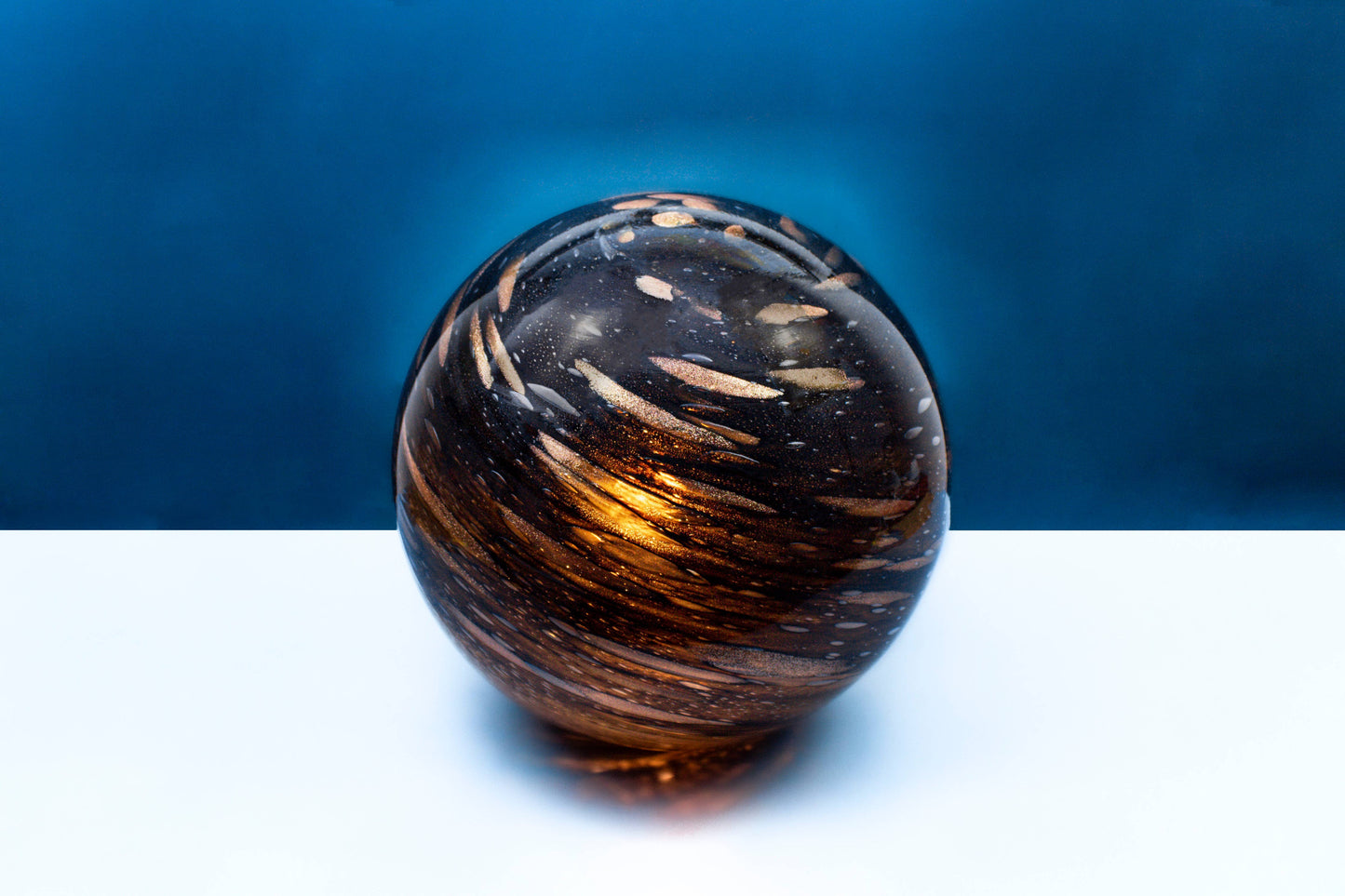 Meteorite Dust | Glass Table Lamp| 28cm Round